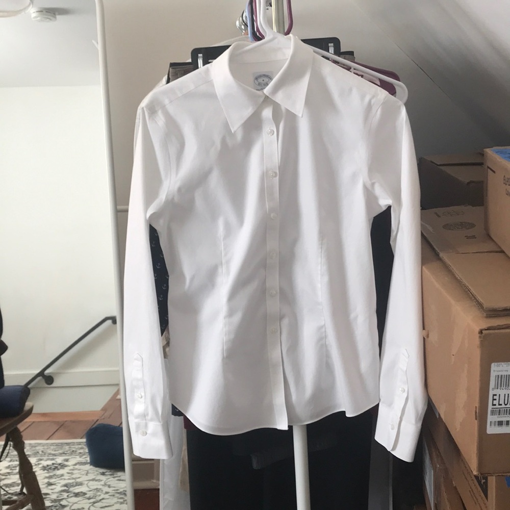 Brooks Brothers Non-Iron Fitted White Button Down